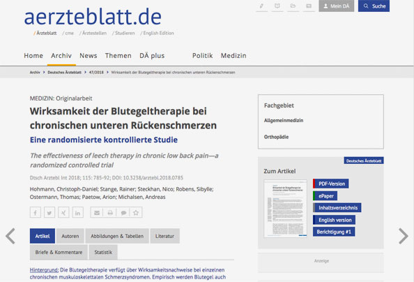 bi 2004 naturheilkundejournal blutegeltherapiebeierkrankungendesbewegungsapparates 420
